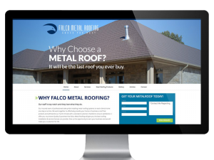 Falco Metal Roofing Website Website Design and Development in Windsor