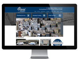 Grossi Plumbing Website Website Design Windsor